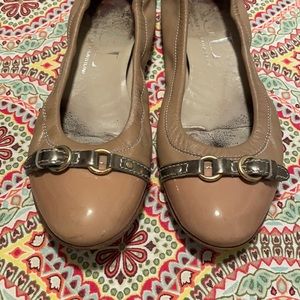 Well Worn AGL Nude Flat with Buckle